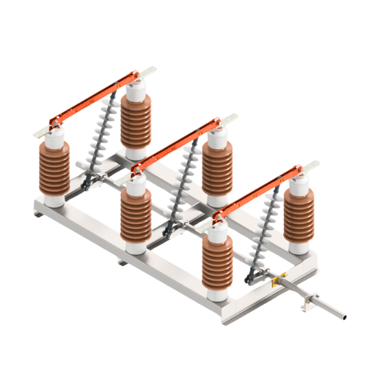 Seccionador de Tres Columnas de Apertura Vertical Basculante