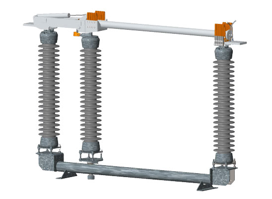 Three-pole Vertical Opening Disconnect Switch